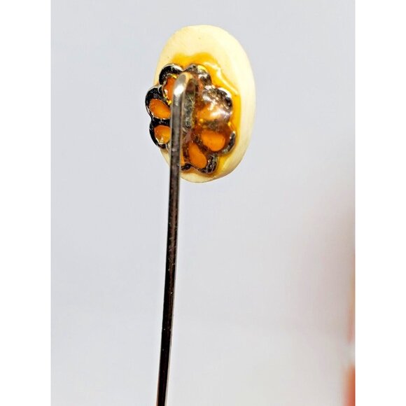 Rare Vintage Old Ship On The Seas Gold Tone Stick Pin | Nautical Lapel Pin - Picture 7 of 12